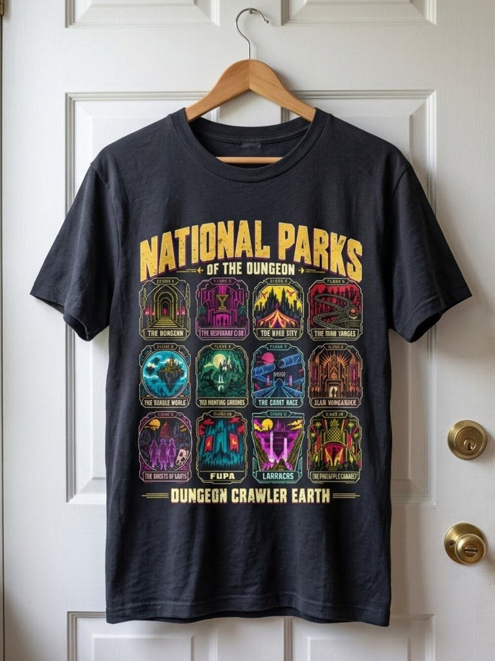 National Parks Of The Dungeon Shirt, Dungeon Crawler Wolrd T-Shirt